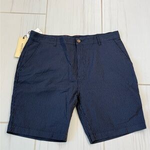 New Rodd & Gunn Navy Striped Cotton Men’s Shirts Size. 38